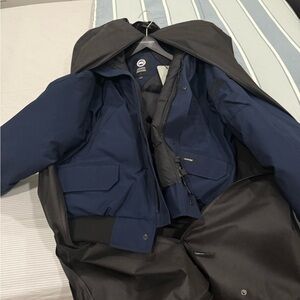 Canada Goose Navy and Black Bomber Jacket